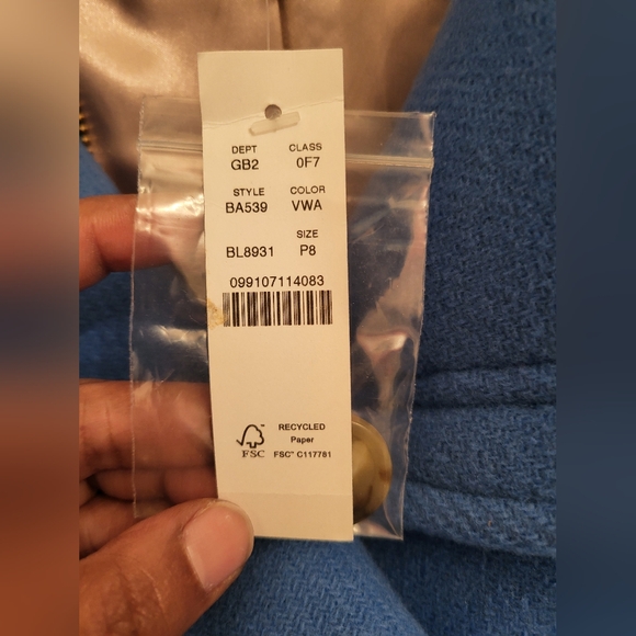 J.Crew, Villa coat in Italian stadium cloth wool. Size-P8. - Picture 6 of 7